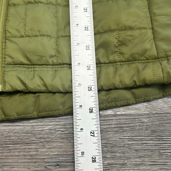 OTB Green Mens L Full Zip Puffer Lightweight Packable Grid Quilted Vest Gorpcore - Picture 7 of 11